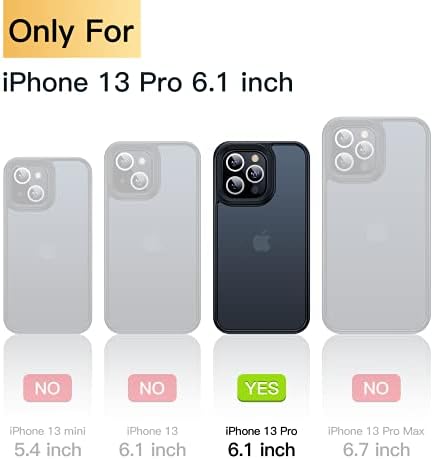 Meifigno תואם לאייפון 13 Pro Case, [שקוף ומשיי טאץ